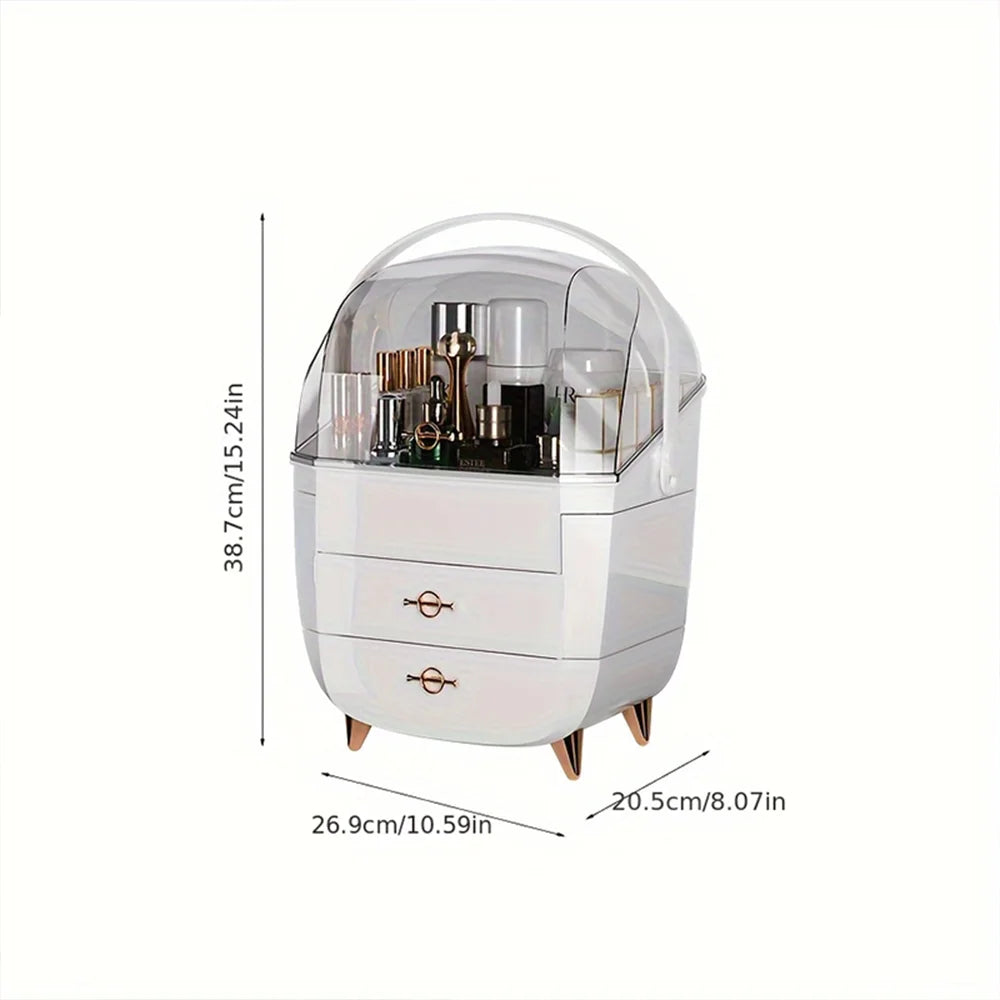 Cosmetic Storage Box Makeup Box Large Capacity Dustproof Desktop Drawer Make Up Drawer Container Jewelry Lipstick Boxs Organizer